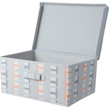 Mythriva Miniso Kapaklı Katlanır Saklama Kutusu (Büyük) - Gri