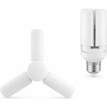 Mythriva 3 Kollu Katlanabilir LED Tavan Ampulü E27 Duy Uyumlu Yüksek Parlaklık Enerji Tasarruflu Modern Tavan Aydınlatma Armatürü Ev Ofis Yatak Odası Salon Için