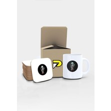 Mythriva Postermanya Iskeletor Tasarımlı Baskılı Kupa Bardak Seti, Eğlenceli Özel Hediye Mug