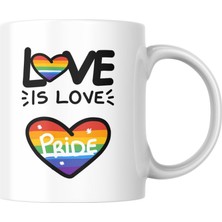 Mythriva Love Baskılı Kupa Bardak Hediyelik Çay Kahve Kupası Coffee Mug