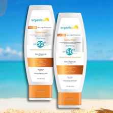 Mythriva Organicsun Spf 50+ Yüz ve Vücut Güneş Kremi 100ML 2'li Set – Leke Karşıtı, Yüksek Korumalı, Suya Dayanıklı, Her Cilt Tipine Uygun, Vegan