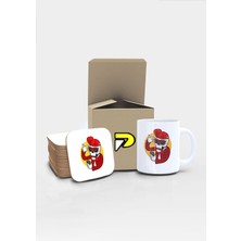 Mythriva Postermanya Tarz Iskeletor Tasarımlı Baskılı Kupa Bardak Seti, Eğlenceli Özel Hediye Mug