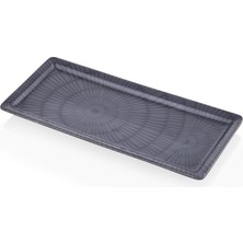 Mythriva The Mia Noon Dikdörtgen Servis Gri 35X16 cm