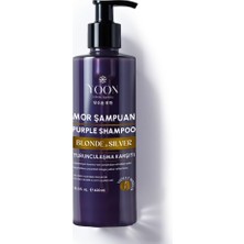Mythriva Yoon Mor Şampuan 400ML – Sarı, Gri, Platin Saçlar Için Turunculaşma Karşıtı Renk Dengeleyici