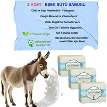 Mythriva Organicsun Doğal Eşek Sütü Sabunu 140 gr x 3 Adet Tüm Cilt Tipleri Için Anti Aging Etkili B ve E Vitaminli