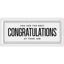 Mythriva The Mia Dikdörtgen Servis Congratulations - 35 x 16 cm
