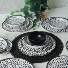 Mythriva Keramika Shadow Nordic Yemek Takımı 24 Parça 6 Kişilik 21434