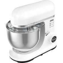 Mythriva Sinbo SMX-2773 Beyaz Dijital Ekranlı Zaman Ayarlı Stand Mikser 7.5 Litre 1500W