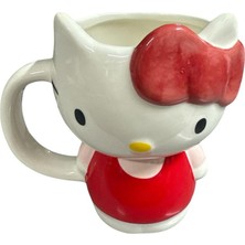 Mythriva Hello Kitty Figürlü 3D Tasarım Yüksek Kupa Bardak