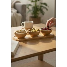 Mythriva 4 Parça Bambu Sosluk, Çerezlik, Kahvaltılık