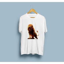 Bahriyeli Collection Oversize Aslan / Lion Tasarımlı Unisex T-Shirt
