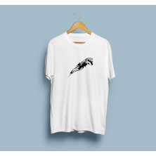 Bahriyeli Collection Oversize Alevli P Uma Tasarımlı Unisex T-Shirt