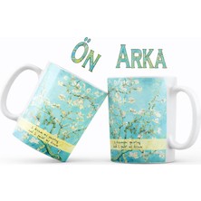 Mythriva Giftmoda Van Gogh Badem Çiçeği Tasarımlı Kupa Bardak