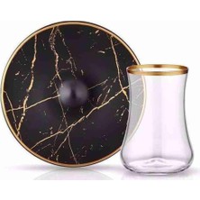 Mythriva Koleksiyon Dervish Çay Set Mermer Siyah