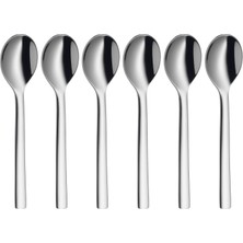 Mythriva Wmf Nuova 6 Parça Espresso Kaşığı Seti, 11 Cm, Cromargan® Yüksek Kaliteli Parlak Paslanmaz Çelik, Bulaşık Makinesinde Yıkanabilir
