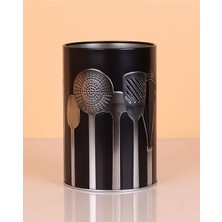 Mythriva Ucr Home Metal Silindir Desenli Kaşıklık Servis Kepçe Kevgir Düzenleyici Toparlayıcı