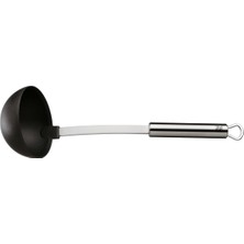 Mythriva Wmf Profi Plus Çorba Kepçesi, 30 Cm, Isıya Dayanıklı Plastik Uçlu, Cromargan® Yüksek Kaliteli Yarı Mat Paslanmaz Çelik, Yapışmaz Kaplamalı Tencereler Için