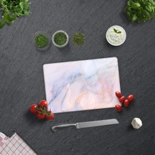 Mythriva Decorıta Supreme Mermer Görünümlü | Cam Kesme Tahtası (20CM x 30CM)