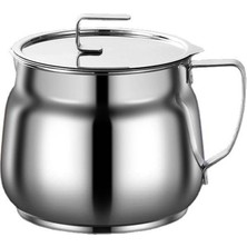 Mythriva 1500 ml Paslanmaz Çelik Atık Yağ Süzgeci Yağ Filtreleme ve Depolama Kabı MT276