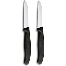 Mythriva Victorinox 6.7493.2 Swiss Classic 2li Soyma Bıçağı Set, Siyah