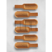Mythriva Doğal Ahşap Gürgen Baharat Kaşığı 6'lı Set | Mini Ölçü Kaşığı | Kahve, Tuz, Şeker, Bal ve Reçel Için | 9 cm