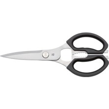 Mythriva Wmf 23 cm Mutfak Makası, Cromargan® Yüksek Kaliteli Paslanmaz Çelik, Plastik Sap, Şişe Açacaklı ve Konserve Kapağı Kaldırıcılı Çok Amaçlı Makas