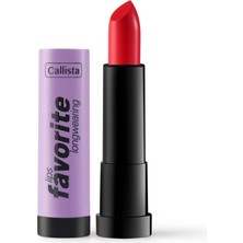 Mythriva Callista Lips Favorite Longwearing Lipstick Kalıcı Ruj 302 Planet Red, Kırmızı