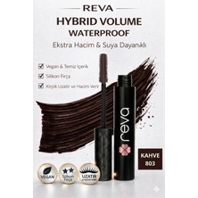 Mythriva Hacim Veren Hibrit Maskara - Hybrid Volume Mascara Brown - No: 803 - Vegan & Temiz Içerik