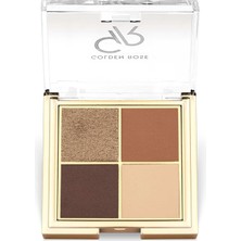Mythriva Golden Rose Quattro Eyeshadow Palette - 04 Coffee Dream - Dörtlü Far Paleti