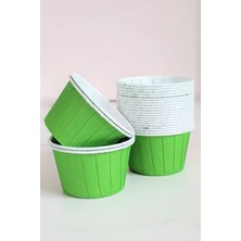 Mythriva Trend Hediye Sepeti 50'li Yeşil Muffin Kek Kalıbı, Kek Kapsülü Cupcake Kalıbı, Airfryer Uyumlu