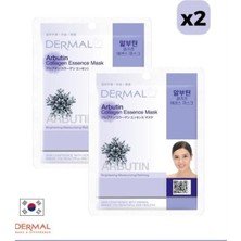 Mythriva Dermal Beyazlatıcı, Nemlendirici ve Arındırıcı Arbutin Kolajen Maske Seti 2 Adet