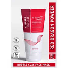 Mythriva Koreaco Red Dragon Bubble Clay Yüz Maskesi | Tazelenme Parlaklık Nemli ve Ipeksi Köpüren Yüz Maskesi 100 ml | Cildi Besleyici