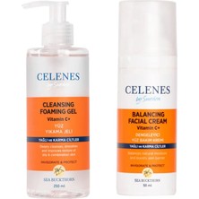 Mythriva Celenes By Sweden Sea Buckthorn Yüz Temizleme ve Bakım Seti Ikisi Bir Arada Yağlı ve Karma Ciltler 250ML 50ML