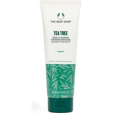 Mythriva The Body Shop Çay Ağacı Cilt Temizleme Köpük Temizleyici - Yağlı, Lekeli Ciltler Için Arındırıcı Yüz Yıkama - Vegan - 4.2 Fl Oz - Ambalaj Değişebilir