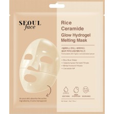 Mythriva Seoul Face Pirinç Seramid Hidrojel Nemlendirici Eriyen Kore Yüz Maskesi, 34 gr
