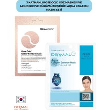Mythriva Dermal 3 Katmanlı Rose Göz Maskesi ve Arındırıcı ve Pürüzsüzleştirixci Aqua Maske Seti