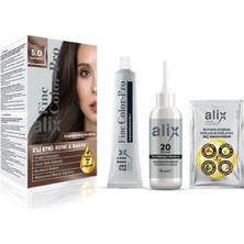 Mythriva Alix Kit Saç Boyası 50 ml 5.0 Açık Kahve