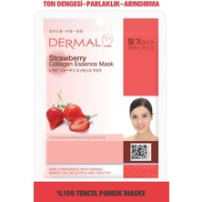 Mythriva Dermal Aydınlatıcı ve Arındırıcı Çilek Özlü Kolajen Maske 23GR