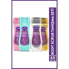Mythriva Duru Body Scrub Duş Jeli Tanışma Seti 4X450ML (Gold, Crystal, Pink, Ice)