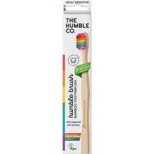 Mythriva The Humble Co. - Humble Brush Proud - Adult Sensitive Yetişkin Bambu Diş Fırçası Sensitive Ultra Yumuşak Gökkuşağı Renkli
