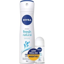 Mythriva Nivea Kadın Deodorant Fresh Natural 150 ml + Roll On 25 ml