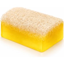 Mythriva Limon Doğal Kabak Lifli Sabun, Peeling Etkili, Beyazlatıcı, Canlandırıcı Masaj Sabunu