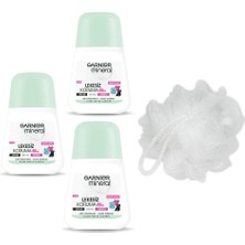 Mythriva Garnier Mineral Lekesiz Koruma Roll-On Deodorant 3'lü Set & Duş Lifi Hediyesi