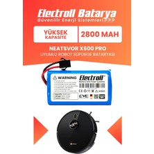 Electroll Neatsvor X600 Pro Uyumlu Batarya (Yüksek Kapasite) 2800MAH Pil Robot Süpürge Bataryası