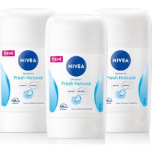 Mythriva Nıvea Kadın Stick Deodorant Fresh Natural 50ML, 48 Saat Koruma, X3 Adet
