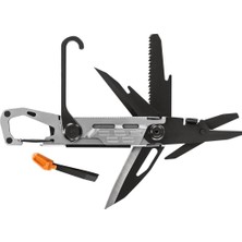 Mythriva Gerber 11 Fonksiyonlu Çok Amaçlı Alet, Stakeout, Çerçeve Kilit ve Karabina, Gri, 30-001741