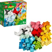 Mythriva LEGO Duplo Classic Kalp Kutusu 10909-18 Ay ve Üzeri Okul Öncesi Yaştaki Çocuklar Için Gelişimi Destekleyen Yaratıcı Oyuncak Yapım Seti (80 Parça)