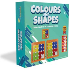 Mythriva Akılda Zeka Oyunları Colours And Shapes - Mantık ve Strateji Oyunu - Ahşap
