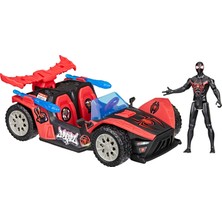 Mythriva Marvel Spider-Man Venomversus Epic World Of Action Miles Morales Remix Blast Racer Figür ve Oyuncak Araba, Süper Kahraman Oyuncakları, 4 Yaş ve Üzeri Çocuklar