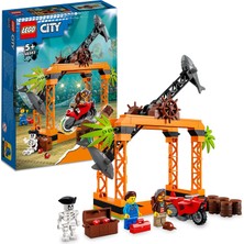 Mythriva Lego® City Köpek Balığı Saldırısı Gösteri Yarışması 60342-5 Yaş ve Üzeri Çocuklar Için Stuntz Oyuncağı Yapım Seti (122 Parça)